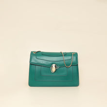 Bvlgari Green Serpenti Forever Flap Shoulder Bag