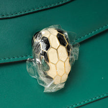 Bvlgari Green Serpenti Forever Flap Shoulder Bag