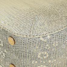 Bvlgari Metallic Ombre Gray Beige Iridescent Shiny Lizard Bag