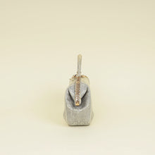 Bvlgari Metallic Ombre Gray Beige Iridescent Shiny Lizard Bag