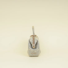 Bvlgari Metallic Ombre Gray Beige Iridescent Shiny Lizard Bag