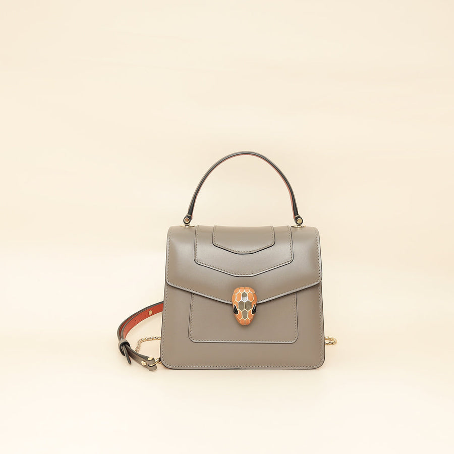 Bvlgari Bicolor Serpenti Forever Top Handle Bag