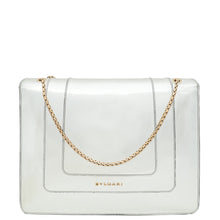 Bvlgari Silver Mirror Serpenti Forever Flap Chain Large Bag