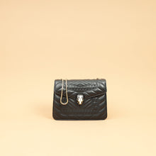 Bvlgari Black Quilted Scaglie Serpenti Forever Bag