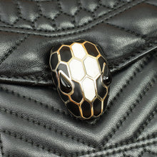 Bvlgari Black Quilted Scaglie Serpenti Forever Bag