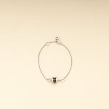 Bvlgari Sterling Silver Onyx Save The Children 18cm Bracelet