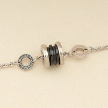 Bvlgari Sterling Silver Onyx Save The Children 18cm Bracelet