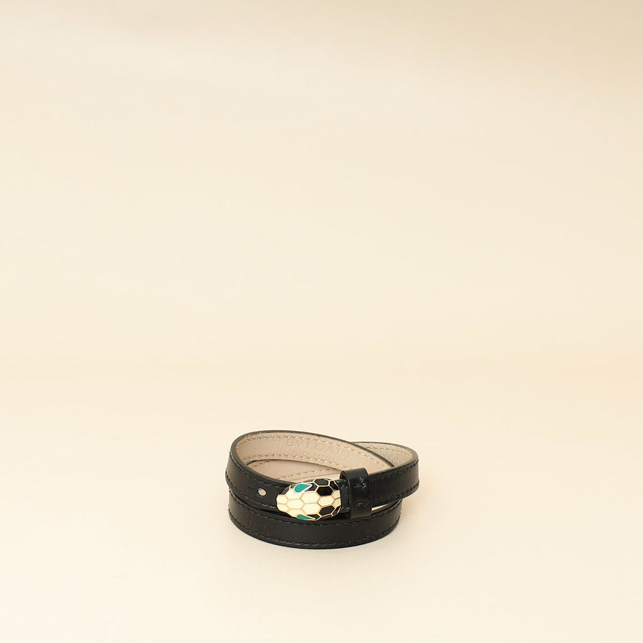 Bvlgari Black Serpenti Forever Double Tour Bracelet