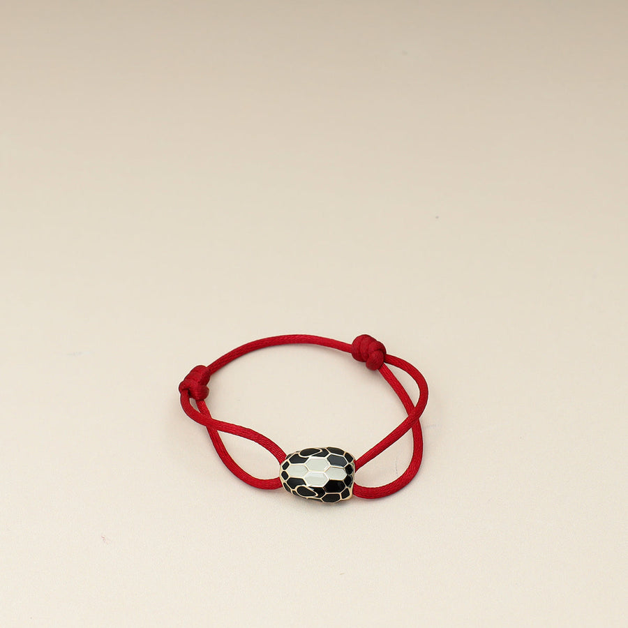 Bvlgari Red Serpenti Forever Cord Bracelet