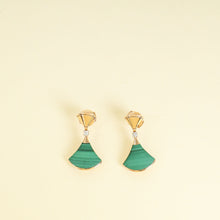 Bvlgari 18K Rose Gold Divas’ Dream Malachite Diamond Earrings
