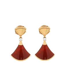 Bvlgari 18K Rose Gold Carnelian Diamond Diva's Dream Earrings