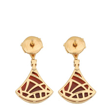 Bvlgari 18K Rose Gold Carnelian Diamond Diva's Dream Earrings