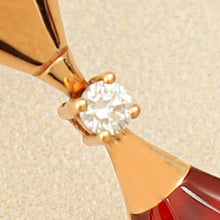 Bvlgari 18K Rose Gold Carnelian Diamond Diva's Dream Earrings