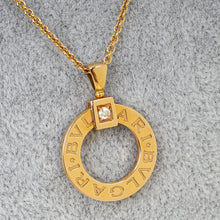 Bvlgari 18K Rose Gold Diamond Bvlgari Necklace