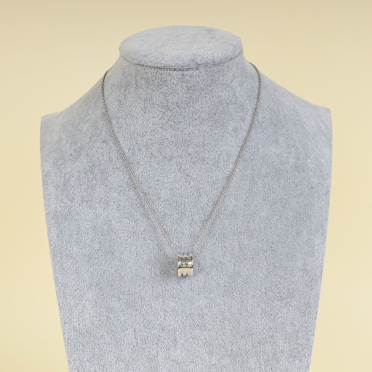 Bvlgari 18K White Gold B.zero1 Necklace