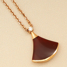 Bvlgari 18K Rose Gold Carnelian Diamond Diva's Dream Necklace