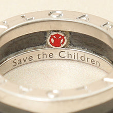 Bvlgari Sterling Silver Save The Children Ring 54