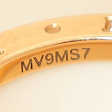 Bvlgari 18K Rose Gold B.zero1 Four Band White Ceramic Ring 55