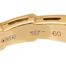 Bvlgari 18K Yellow Gold Diamond Mother of Pearl Serpenti Viper Ring 60