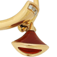 Bvlgari 18K Rose Gold Diva's Dream Carnelian Diamond Ring 56