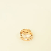 Bvlgari 18K Rose Gold Serpenti Viper Diamond Ring 53