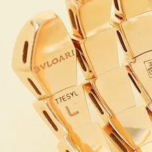Bvlgari 18K Rose Gold Serpenti Viper Diamond Ring 53