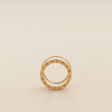 Bvlgari 18K Rose Gold White Ceramic B.Zero 4 Band Ring 55