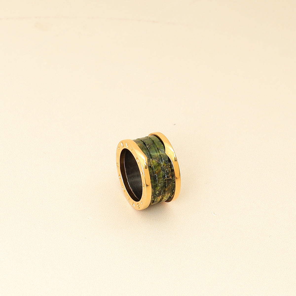 Bvlgari 18K Yellow Gold B. Zero 1-4 Band Ring 53