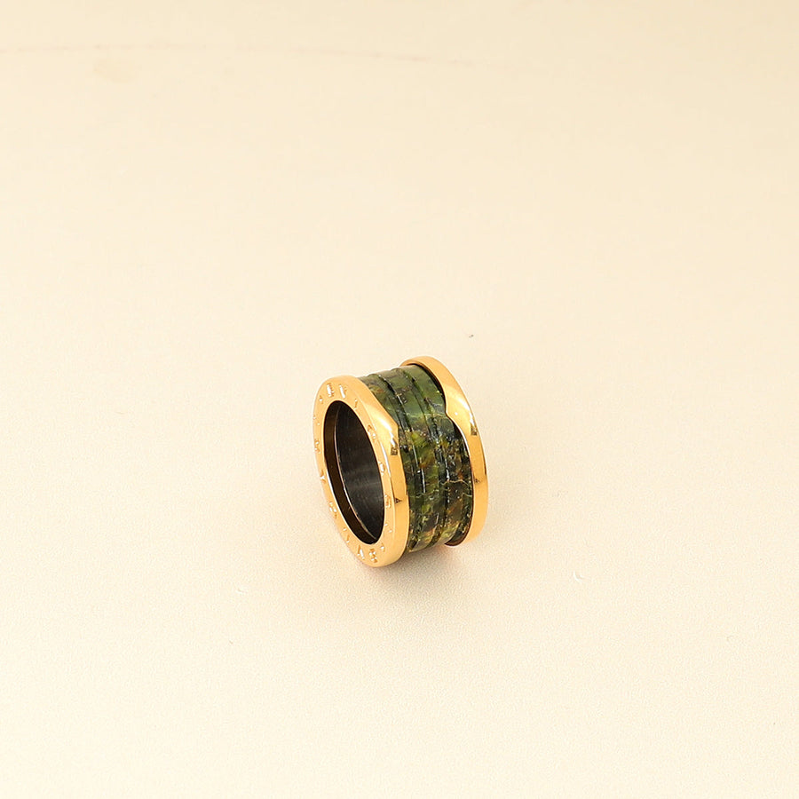 Bvlgari 18K Yellow Gold B. Zero 1-4 Band Ring 53