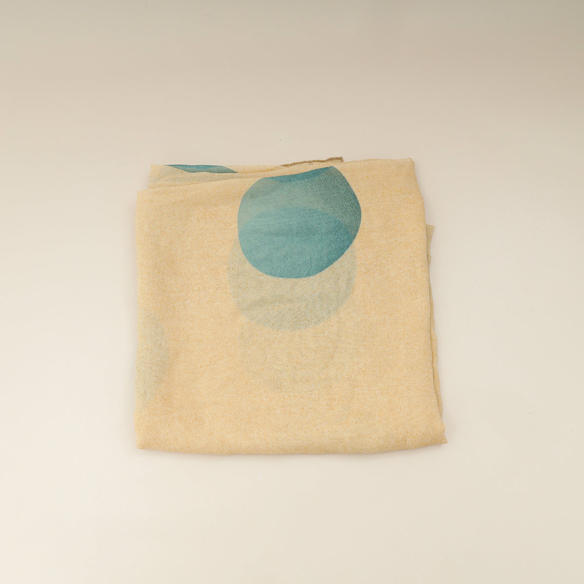 Bvlgari Light Yellow Printed Silk Scarf