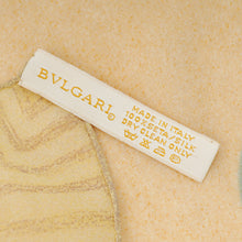 Bvlgari Light Yellow Printed Silk Scarf