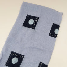 Bvlgari Blue Printed Silk Scarf
