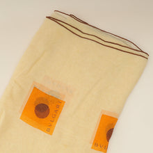 Bvlgari Yellow Printed Silk Scarf