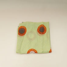 Bvlgari Yellow Green Printed Silk Scarf