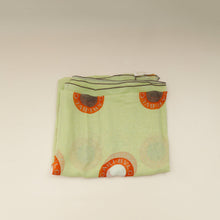 Bvlgari Yellow Green Printed Silk Scarf