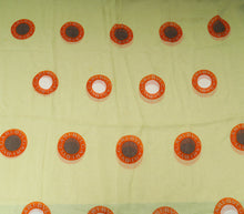 Bvlgari Yellow Green Printed Silk Scarf