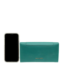 Bvlgari Green Serpenti Forever Continental Wallet