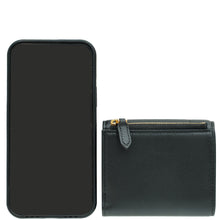 Bvlgari Black Serpenti Reverse Compact Wallet