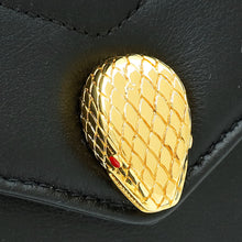 Bvlgari Black Serpenti Reverse Compact Wallet