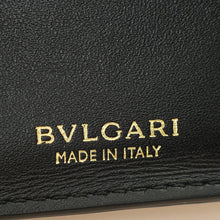 Bvlgari Metallic Grey Serpenti Forever Folded Card Holder