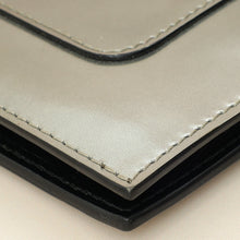 Bvlgari Metallic Grey Serpenti Forever Folded Card Holder