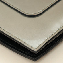 Bvlgari Metallic Grey Serpenti Forever Folded Card Holder