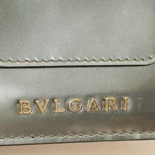 Bvlgari Metallic Grey Serpenti Forever Folded Card Holder