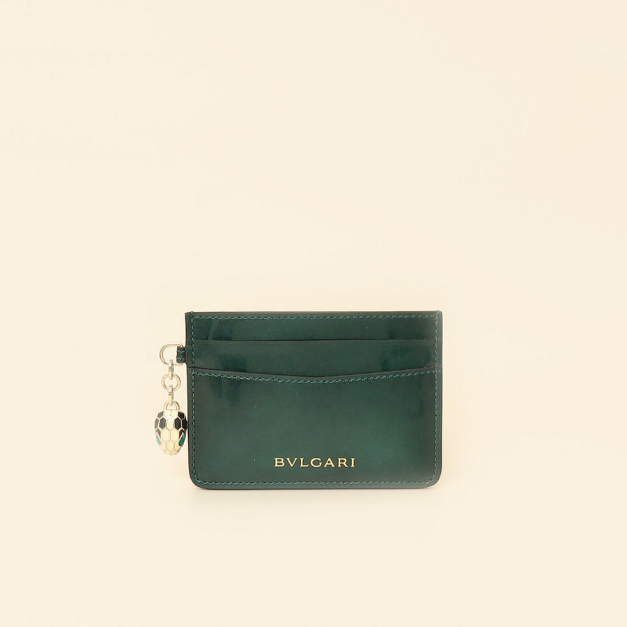 Bvlgari Forest Emerald Serpenti Forever Card Holder
