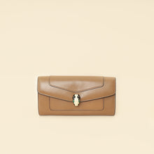 Bvlgari Brown Serpenti Forever Flap Long Wallet