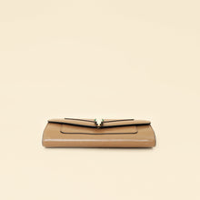 Bvlgari Brown Serpenti Forever Flap Long Wallet