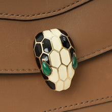Bvlgari Brown Serpenti Forever Flap Long Wallet