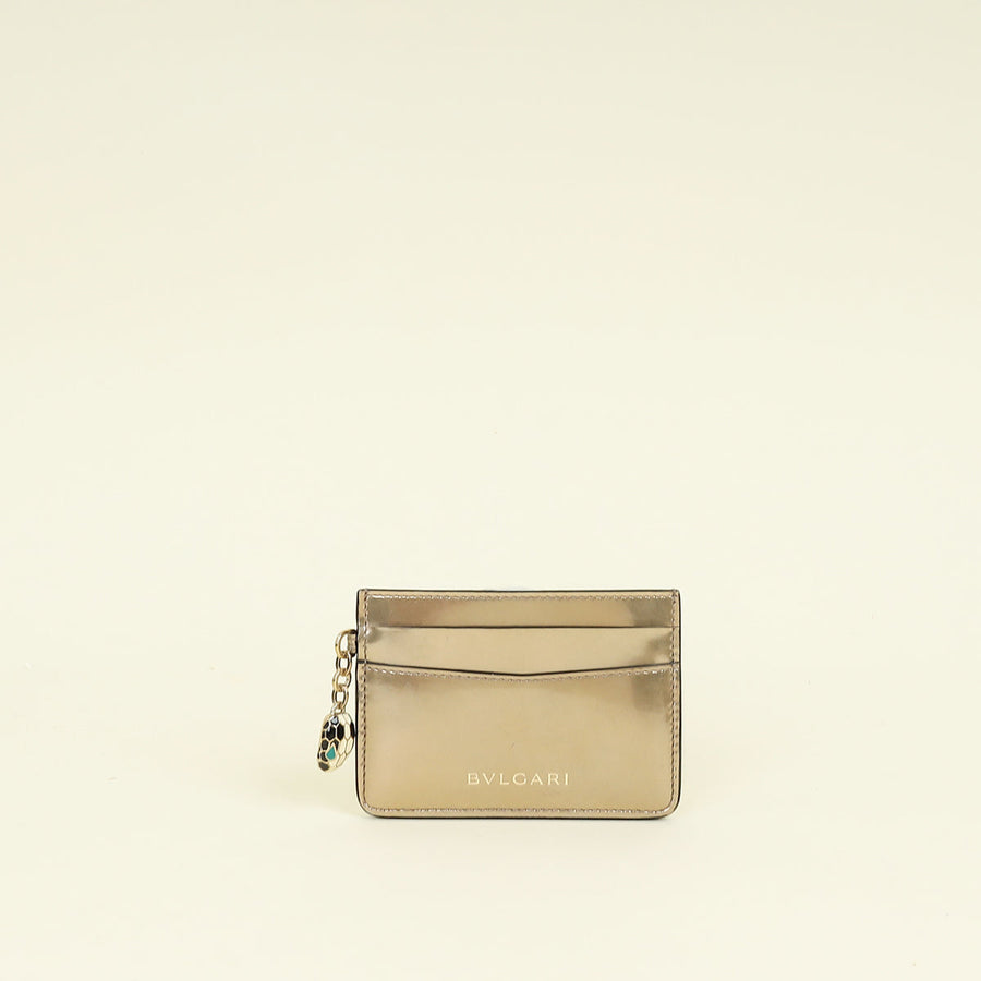 Bvlgari Champagne Serpenti Forever Card Holder