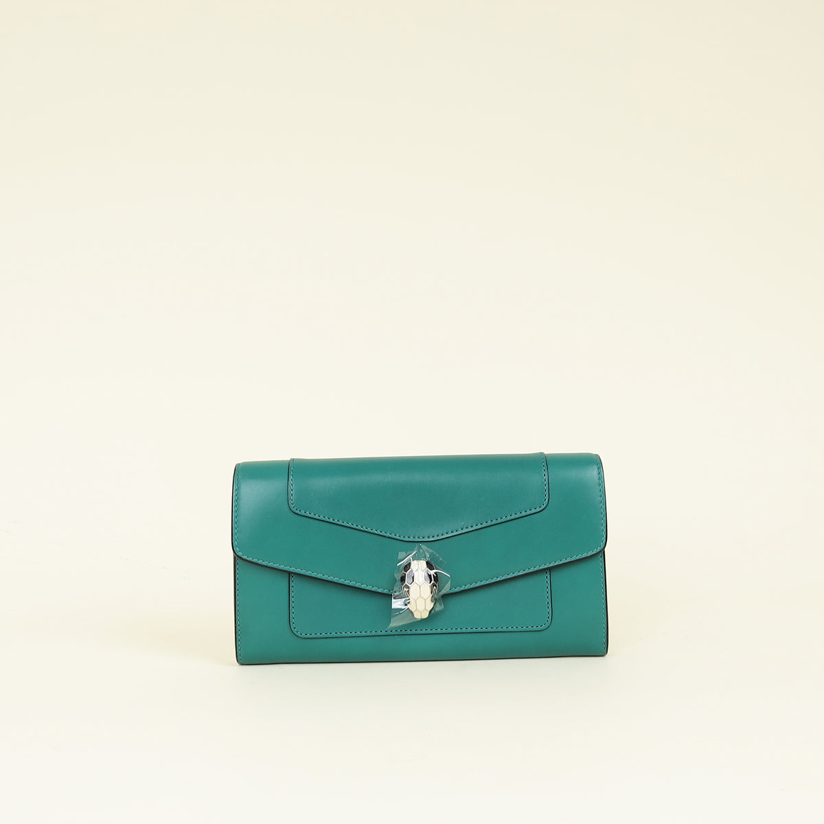 Bvlgari Emerald Green Serpenti Forever Continental Large Wallet