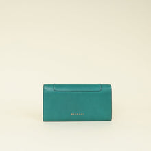 Bvlgari Emerald Green Serpenti Forever Continental Large Wallet